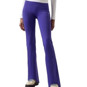 Athleta Rainier Bootcut Pants High Rise SuperSonic Zip Pockets Noble Blue XS